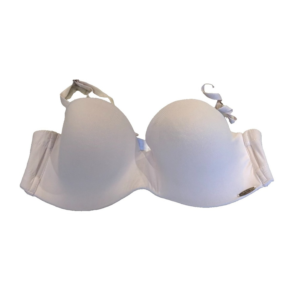 Nicole Miller Underwire Lightly Padded Bra; Convertible Straps; Blush - Size 36C